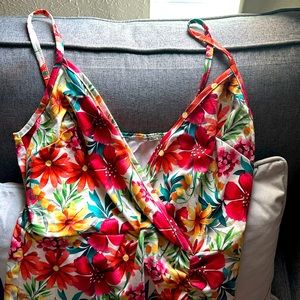 A flower summer dress